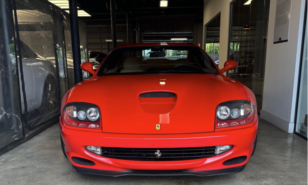 Red Ferrari 550 Maranello at Rev Auto Club